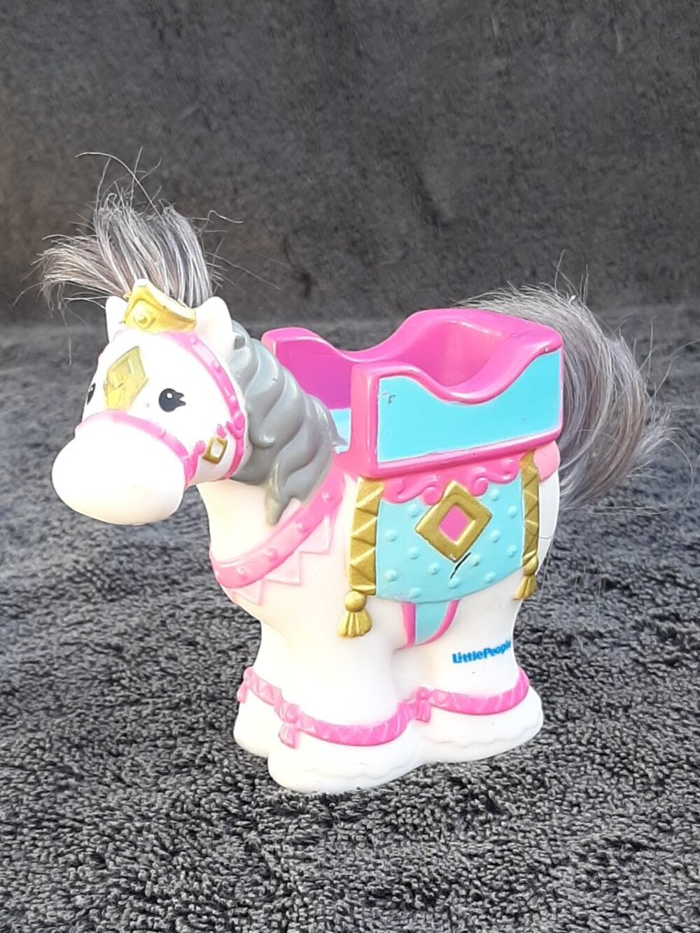 Fisher Price Princess Castle White Horse Pink Tack